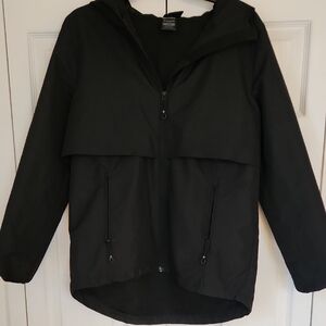 Women's Gerry Black Hooded Rain Jacket